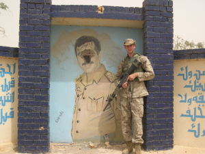 Helping fellow vets through his 33rd Boro Platoon torchworking program is Former Marine Jeff Rutherford's new mission